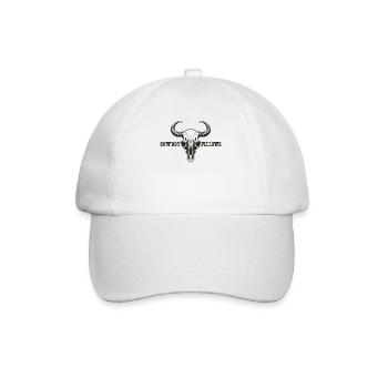 Cowboy Kissen Western girl Frauen Cowboy - Baseballkappe - Weiß/Weiß - Vorne