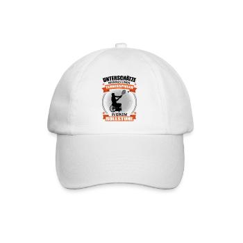 Rollstuhltennis Rollstuhl Tennis Cooler Spruch - Baseballkappe - Weiß/Weiß - Vorne