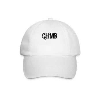 Climb Indoor Climbing Loves Bouldering Climber - Baseballkappe - Weiß/Weiß - Vorne