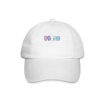 Spectrasdrapeau sexuel Fierté LGBTQ Singe mignon - Casquette classique - blanc/blanc - Devant