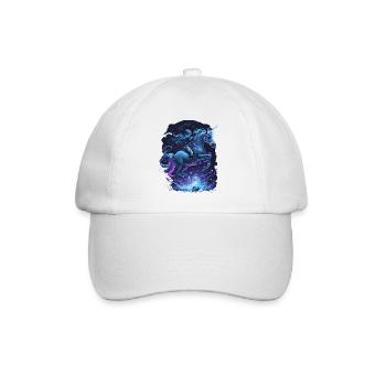 Licorne mystique avec cavalier - Casquette classique - blanc/blanc - Devant