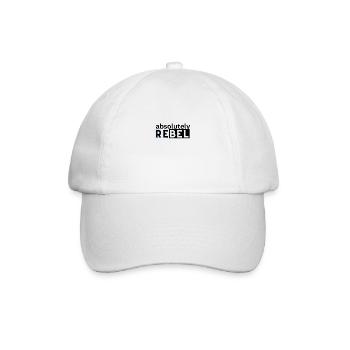 Absolutely Rebel, trendy, stylish statement - Baseball Cap - white/white - Front