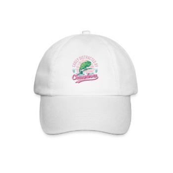 Facilement distrait par les caméléons caméléon - Casquette classique - blanc/blanc - Devant