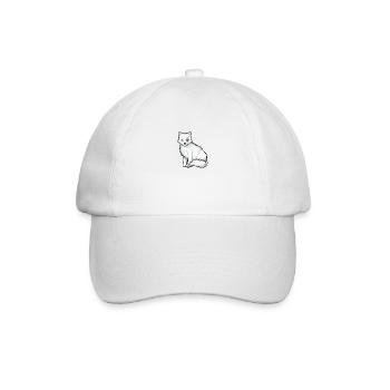 Drawing of an arctic fox - Baseball Cap - white/white - Front