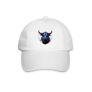 Tête de taureau de vache - Casquette classique - blanc/blanc - Devant