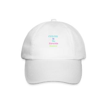 Cycling Is My Favorite Season Cycling Lover Retro - Casquette classique - blanc/blanc - Devant