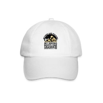 Randonnée Grand-mère retraitée Retraitée Pension Hiker Tre - Casquette classique - blanc/blanc - Devant