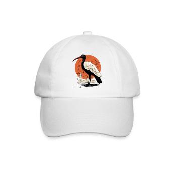 Egyptian ibis n°3 - Baseball Cap - white/white - Front
