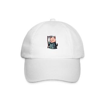 Mignon Chat Grim Reaper - Casquette classique - blanc/blanc - Devant