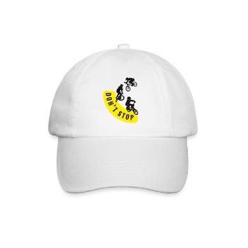 T-shirt cycliste - Casquette classique - blanc/blanc - Devant