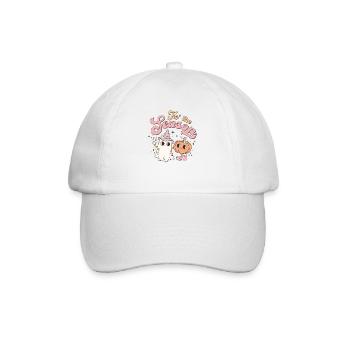Sweet Retro Halloween: Ghost, Pumpkin and Nostalgia - Baseball Cap - white/white - Front