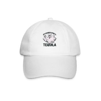 Mein Lieblingsgeist ist Tequila Halloween Ghost - Baseballkappe - Weiß/Weiß - Vorne
