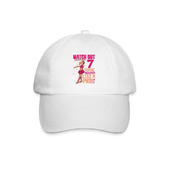 I' - Girl Twirling - Baseball Cap - white/white - Front
