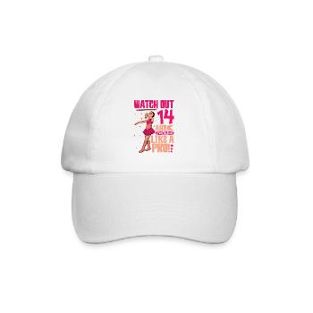 I'm 14 - Girl Twirling - Baseball Cap - white/white - Front