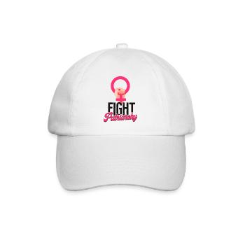 Feminist Fight Patriarchy - Baseballkappe - Weiß/Weiß - Vorne
