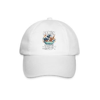 Japanese ramen bowl artwork for anime fans - Baseball Cap - white/white - Front