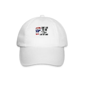Thailändischer Stolz Thailändische Flagge - Baseballkappe - Weiß/Weiß - Vorne