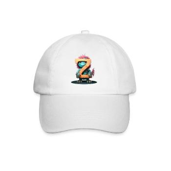 Exotic Chicken with Letter Z - Baseball Cap - white/white - Front
