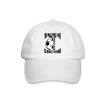 Fußballmannschaft Fußballspieler Fußballdesign - Baseballkappe - Weiß/Weiß - Vorne