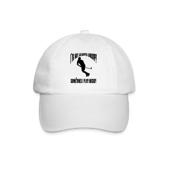 Hockey Geschenk Unihockey Hockeyspieler Feldhockey - Baseballkappe - Weiß/Weiß - Vorne