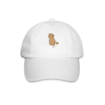 Jeu de football kiwi avec oiseau kiwi et fruits - Casquette classique - blanc/blanc - Devant