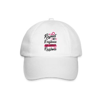 Les féministes respectent mon existence ou - Casquette classique - blanc/blanc - Devant