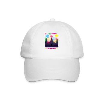 Cambodge Khmer Nouvel An Choul Chnam I Cadeau - Casquette classique - blanc/blanc - Devant