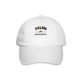 Salem 1626: Gruseliger Retro Halloween-Style - Baseballkappe - Weiß/Weiß - Vorne