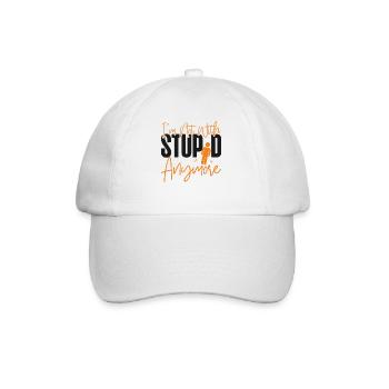 Happy Divorce Party I'm Not With - Baseball Cap - white/white - Front