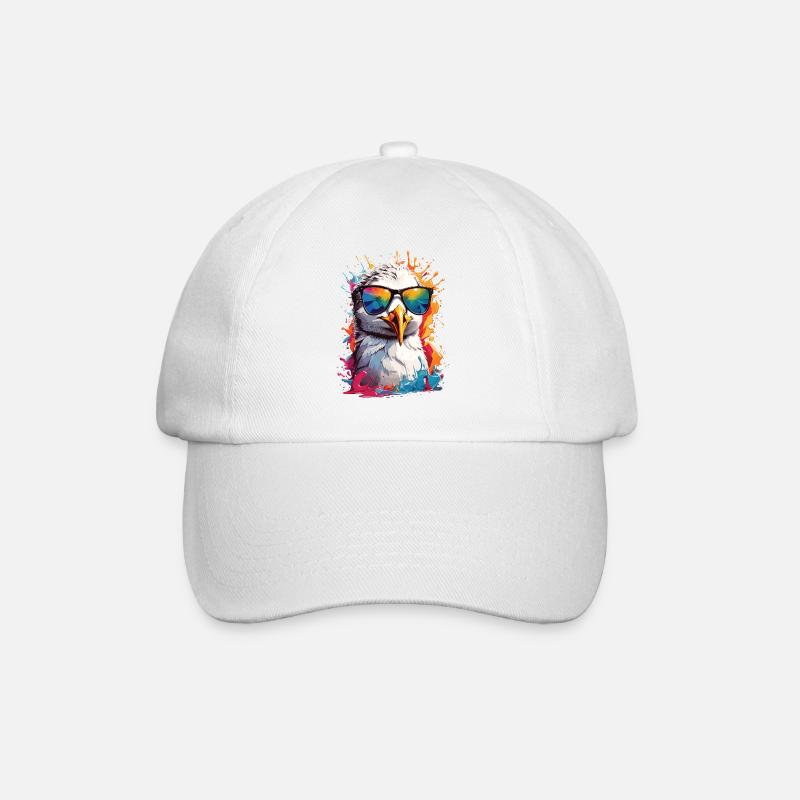 Mouette lunettes de soleil vacances d’été colorées - Casquette classique - blanc/blanc