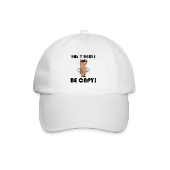Capybara Wasserschwein Capybaras - Baseball Cap - white/white - Front