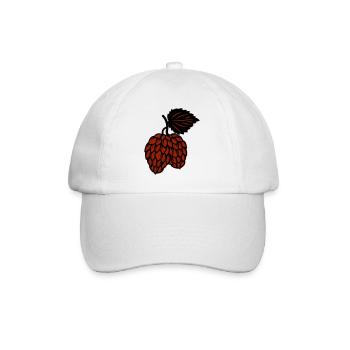 fir cone - Baseball Cap - white/white - Front