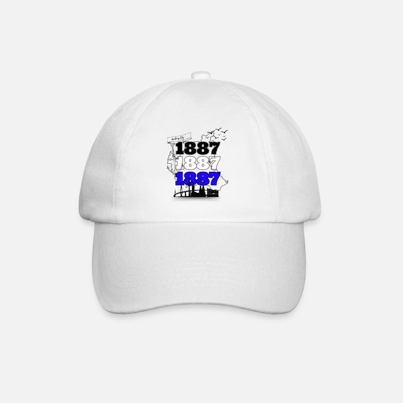 1887 Skyline - Baseballkappe - Weiß/Weiß