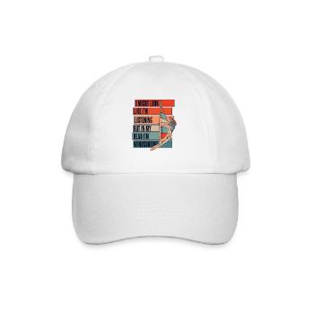J’ai peut-être l’air d’écouter de la planche à voile surfeuse - Casquette classique - blanc/blanc - Devant