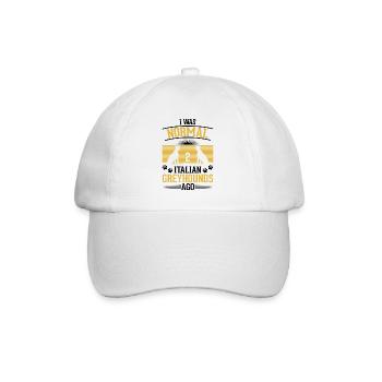 Cadeau de lévrier italien - Casquette classique - blanc/blanc - Devant