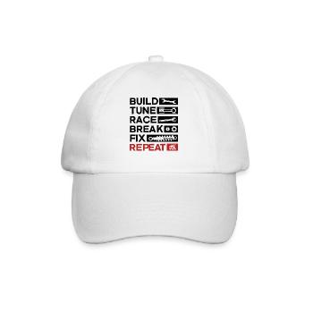 Car Mechanic - Build Tune Race Break Fix - Baseball Cap - white/white - Front