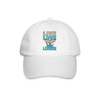Vivre Amour Fente Bleu Béluga Cétacé Cachalot - Casquette classique - blanc/blanc - Devant