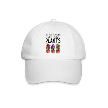 Funny Gardening - It's Not Hoarding If It's Plants - Baseball Cap - white/white - Front