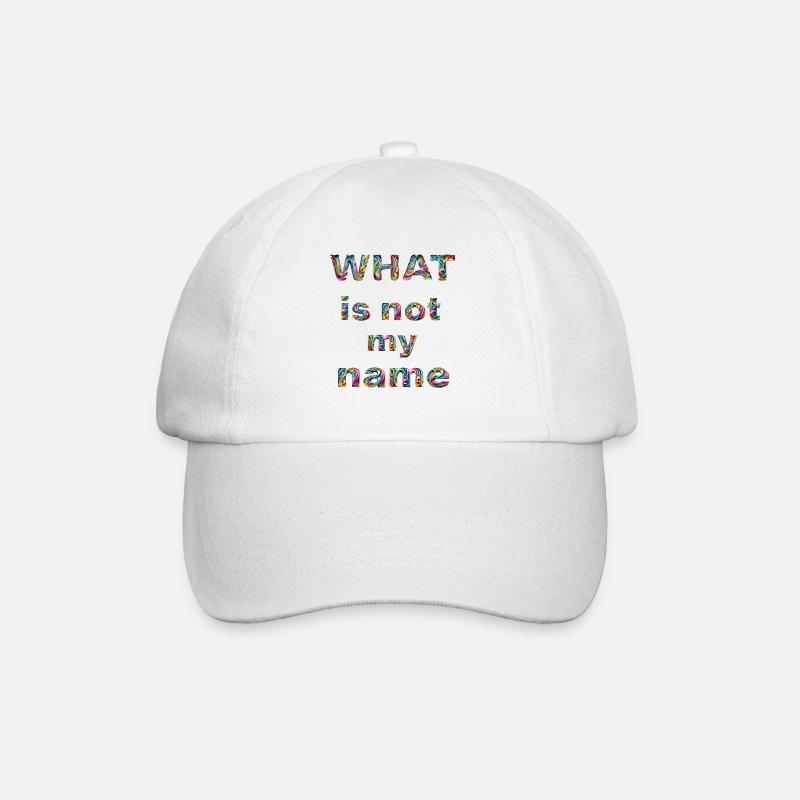 Ce qui n’est pas mon nom - Casquette classique - blanc/blanc