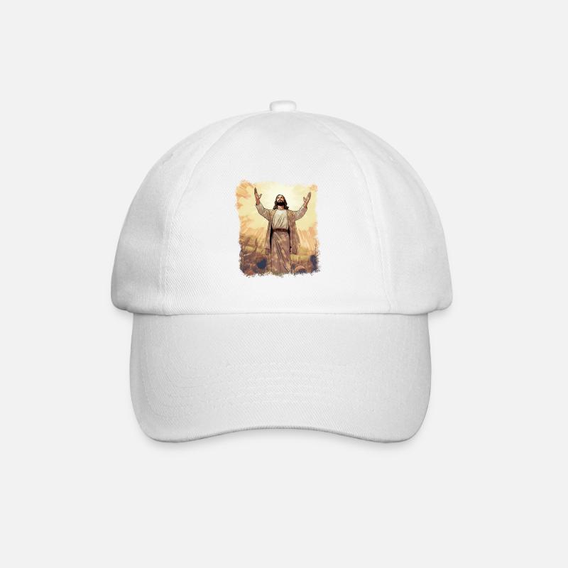 L’ESUS proclame la foi et l’espérance dans la lumière - Casquette classique - blanc/blanc