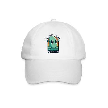 Ha-Pea To Be Vegan Vegans Plant-Based Vegan - Baseball Cap - white/white - Front