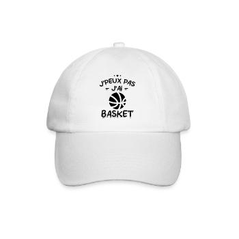 J'Peux Pas ! J'Ai Basket 🏀 - Casquette classique - blanc/blanc - Devant