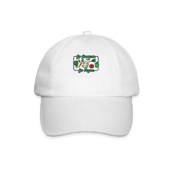 Go Greener Go Vegan Vegan Vegan Végétalien à base de plantes - Casquette classique - blanc/blanc - Devant