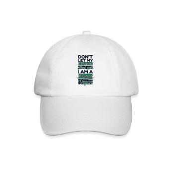 Don't Let My Muscles Fool You Plant-Based Vegan - Baseball Cap - white/white - Front