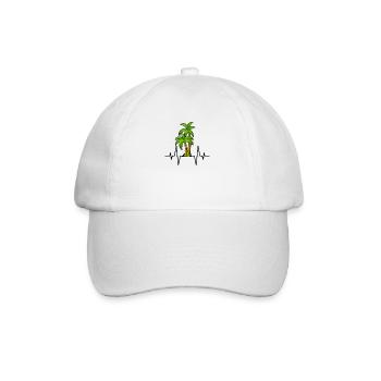 Battement de cœur de paume - Casquette classique - blanc/blanc - Devant