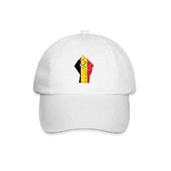 Belgique Drapeau Pays belge Fierté Natif - Casquette classique - blanc/blanc - Devant