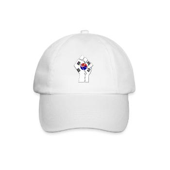 South Korea Flag Korean Country Pride Native - Baseball Cap - white/white - Front