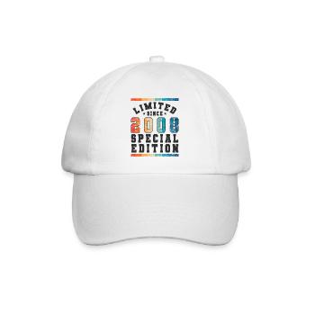 Limited Edition since 2008 Birthday Gift - Baseball Cap - white/white - Front