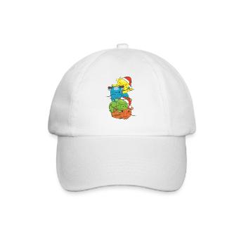 Dragon Christmas Tree Christmas Animals Dragon - Baseball Cap - white/white - Front