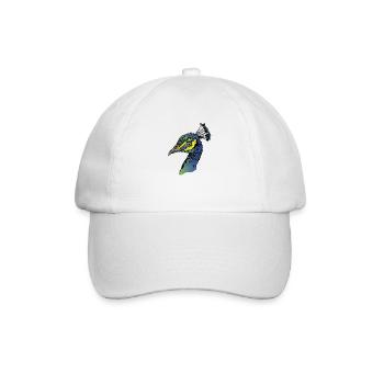 Peacock Bird Colors Animal Zoo - Baseball Cap - white/white - Front